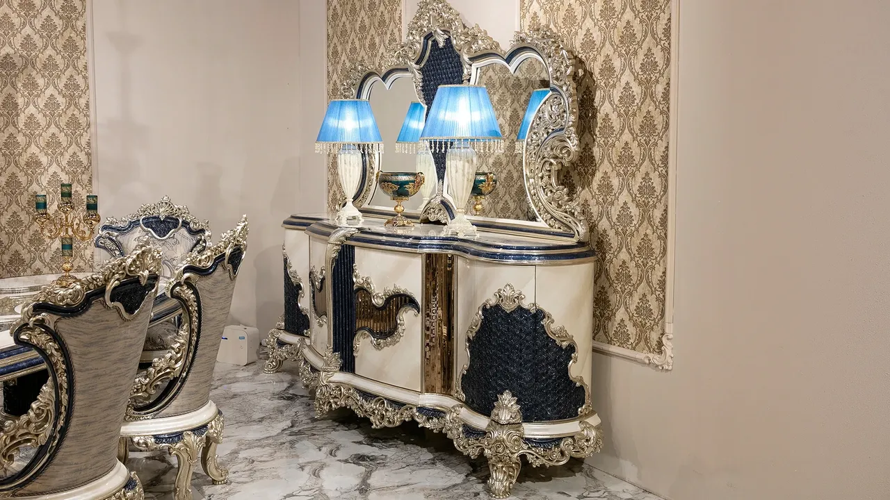 Florya Lacivert Yemek Odası Takımı, görsel 4